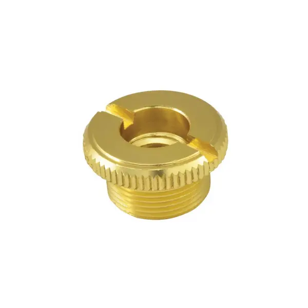 Image of QTX Mic Thread Adaptor to convert 3/8" to 5/8" for microphone mounting clip holder CAB142448