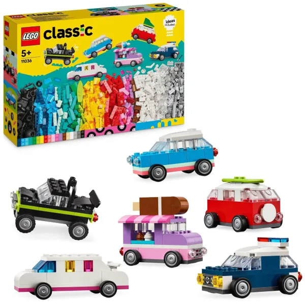 image of LEGO Classic Creative Vehicles with Car and Truck Toys 11036