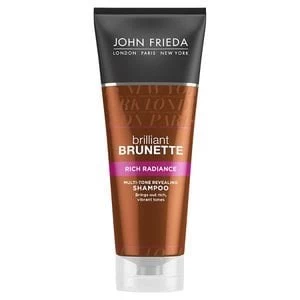 image of John Frieda Brilliant Brunette Rich Radiance Shampoo 250ml