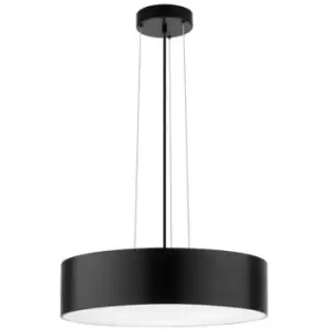 Image of Netlighting Merano Indiana 3 Light Cylindrical Pendant Ceiling Light Metal, Matt