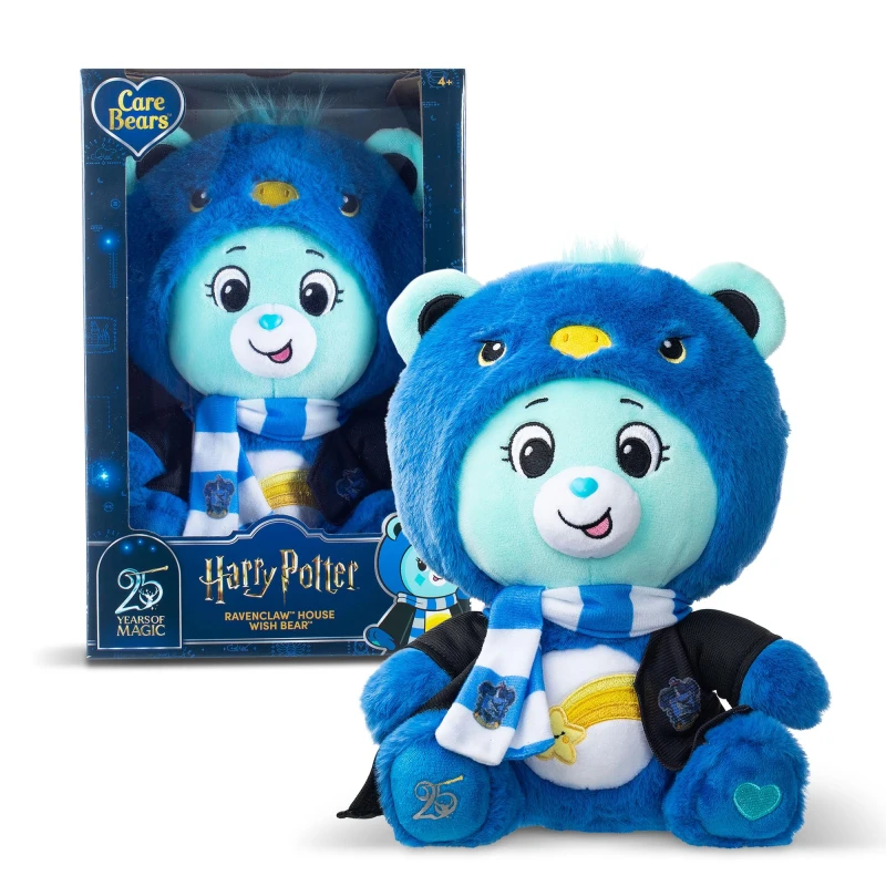 Image of Care Bears x Harry Potter Ravenclaw Wish Bear 30cm Hoodie Plush - Premium Hogwarts House Collectible Ages 4+