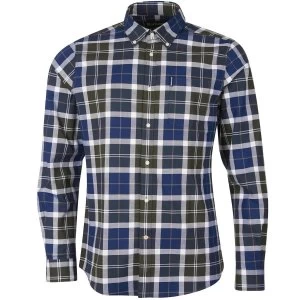 Image of Barbour Mens Tartan 11 Tailored Shirt Sage Large