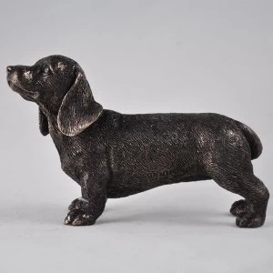 Image of Dachshund Standing Cold Cast Bronze Sculpture