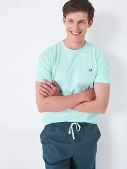 Image of Crew Clothing Crew Classic T-Shirt, Aqua Size M Men