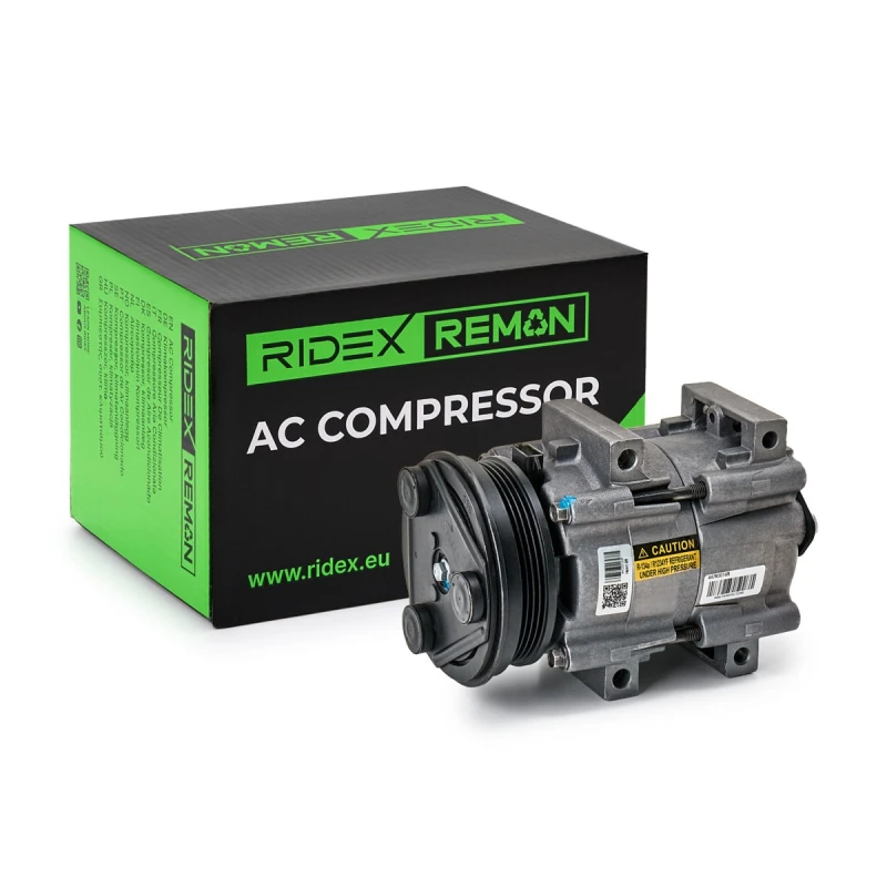 Image of RIDEX REMAN 447K0014R AC Compressor PAG 46, Refrigerant: R134a, with gaskets/seals Compressor,air conditioning (447)