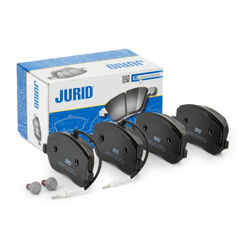 Image of JURID 573096J Brake pad set incl. wear warning contact, with accessories Brake Pad Set,disc brake (402)