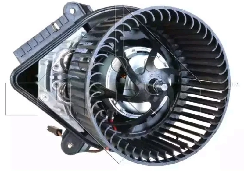 Image of NRF 34020 Blower Motor for left-hand drive vehicles, with integrated regulator Interior Blower (2669)