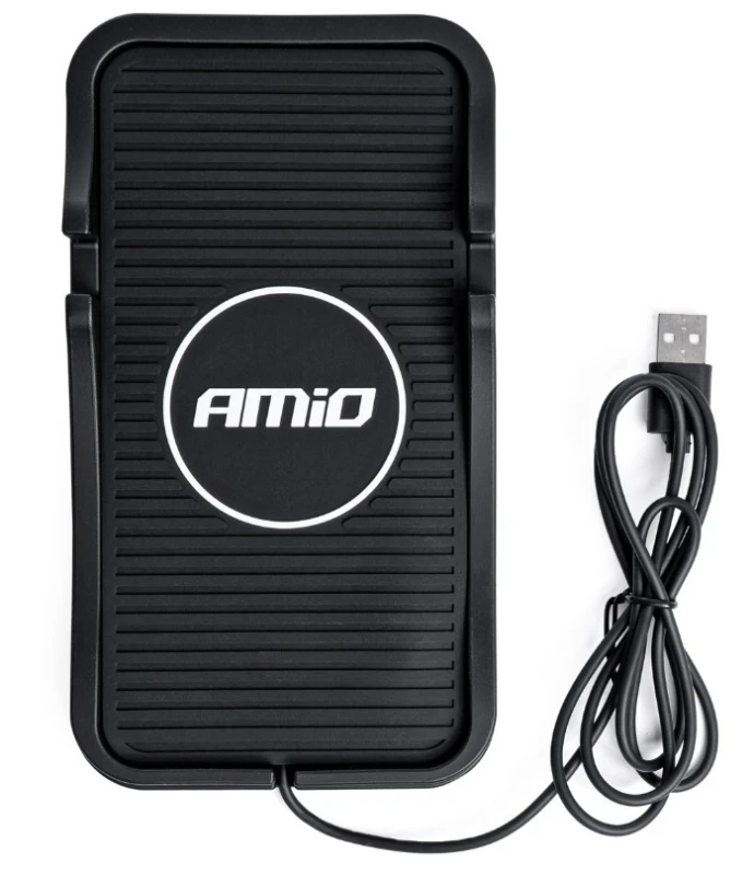 Image of AMiO 03145 Car mobile phone charger USB type-A, black, 1m Silicone Car mobile phone charger (100026)