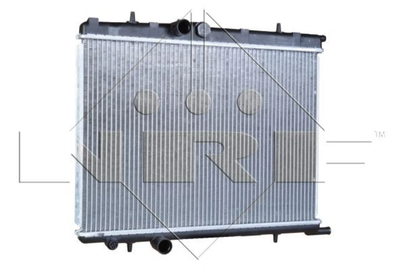 Image of NRF 58267 Engine radiator Brazed cooling fins, Aluminium, with mounting parts Aluminium Radiator,engine cooling (470)