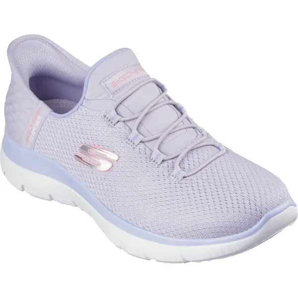 Image of Skechers Womens Slip Ins Hands Free Summits Diamond Dreams Trainers - UK 4 Purple female PS4067LAV4