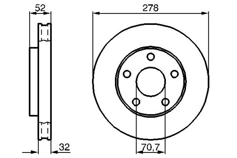 Image of Brake disc Bosch 0 986 478 486