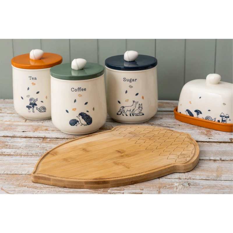 Image of Acorn Shaped Chopping Board Brown