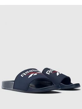 Image of Reebok Vector Slide - Navy/White, Size 7, Men