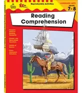 Image of carson dellosa the 100 series reading comprehension workbook language arts