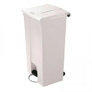 image of Slingsby Step On Waste Container 45.5 Litre White 324304