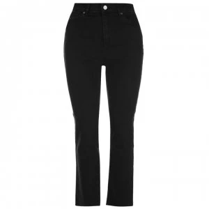 image of Abrand High Crop Boot Leg Jeans - Sunset Black