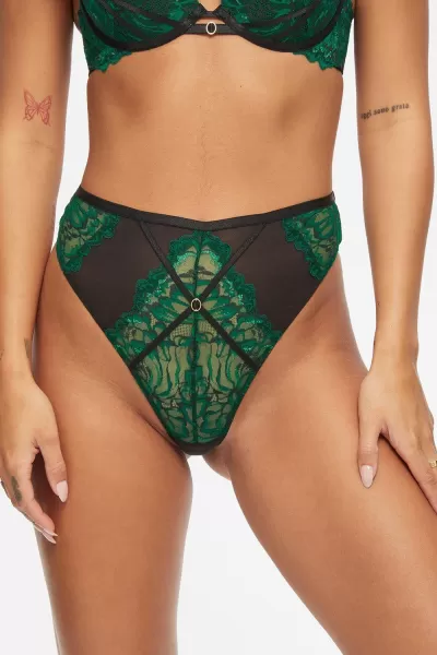 Image of Ann Summers Nightfall High Waist Thong Green