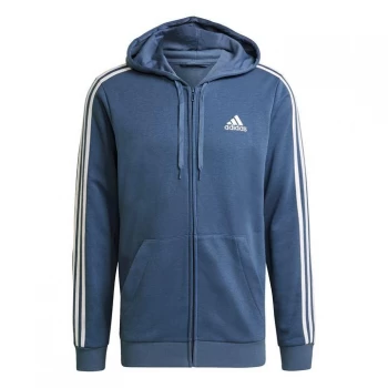 Image of adidas adidas Mens Full Zip Track Top Hoodie - Crew Blue