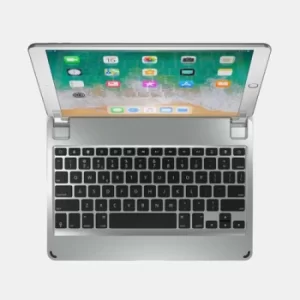 image of 10.5" QWERTY English Bluetooth Wireless Keyboard for iPad Pro Lightweight Aluminium Body Backlit Keys Silver