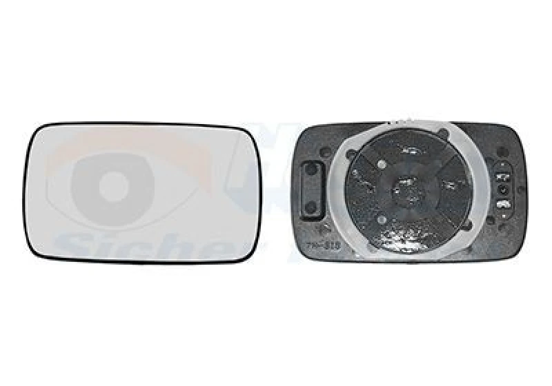 Image of VAN WEZEL Wing mirror glass VAN WEZEL 0620837