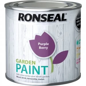 Image of Ronseal General Purpose Garden Paint Purple Berry 250ml