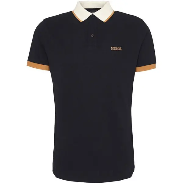 image of Barbour International Howall Polo Shirt - Black 2XL