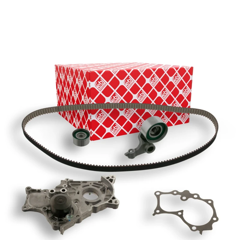 Image of FEBI BILSTEIN 32730 Water Pump + Timing Belt Kit with gasket/seal, Number of Teeth: 178 Water Pump & Timing Belt Kit (3096)