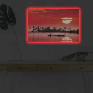Image of 4570DHDACT-102 Multicolor Decorative LED Lighted Canvas Painting
