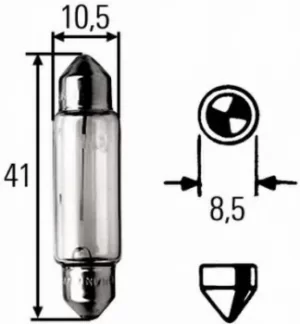 image of Bulb 24V 18W 8GM002091-241 by Hella