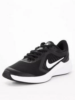 Image of Nike Downshifter 10 Childrens Trainers - Black/White, Size 11