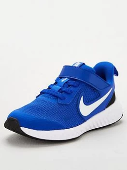 Image of Nike Revolution 5 Childrens Trainers - Blue/White, Size 1