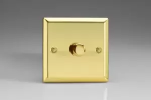 Image of Varilight 1-Gang 2-Way Push-On/Off Rotary LED Dimmer 1 x 0-120W - JVP401