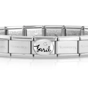 Image of Nomination Classic Silver April Birthstone Bracelet