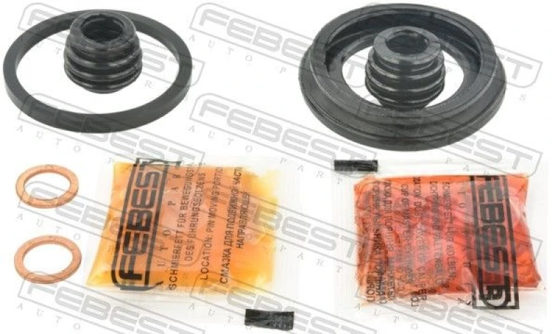 Image of FEBEST 0375-CUR Brake Caliper Repair Kit Rear Axle Repair Kit,brake caliper (405)