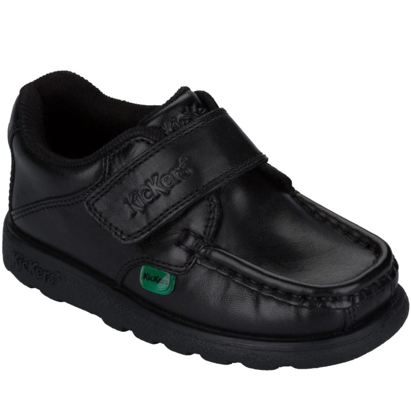 Image of Kickers Children Fragma Strap Shoe - Black C12