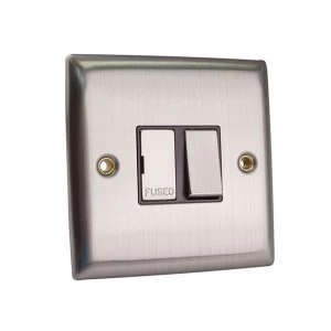 Image of SMJ Fused Switched Spur 13A Brushed Steel