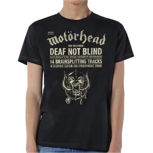 image of Motorhead - Deaf Not Blind Unisex Small T-Shirt - Black