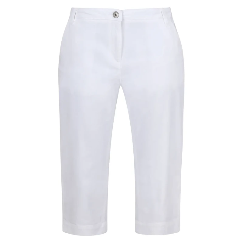 Image of Womens Trousers Regatta Bayletta Capri Blanc Female 36