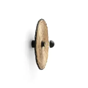 Image of Costas 400 H70 Black, Rattan Wall / Ceiling Lamp