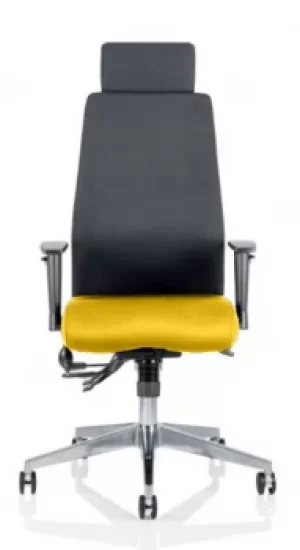 Image of Onyx Bespoke Colour Seat With Headrest Yellow