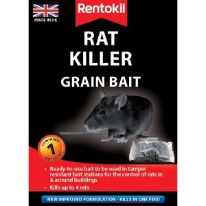 image of Rentokil Rat Killer Grain Bait Sachet