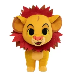 image of Funko Supercute Disney Lion King Simba with Leaf Mane Plush