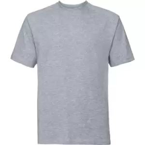 Image of Russell Europe Mens Workwear Short Sleeve Cotton T-Shirt (3XL) (Light Oxford) - Light Oxford
