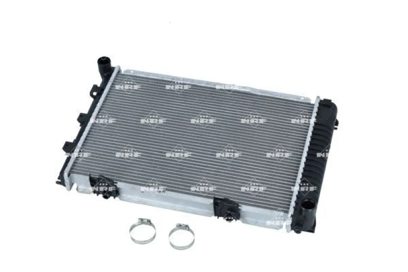 Image of NRF 58719 Engine radiator EASY FIT Brazed cooling fins, Aluminium, with mounting parts Aluminium Radiator,engine cooling (470)