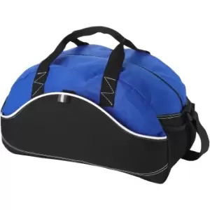 Image of Bullet Boomerang Duffel Bag (44 x 22 x 26 cm) (Solid Black/Royal Blue)