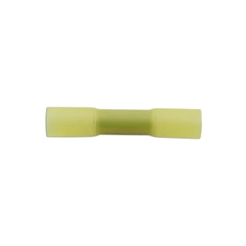 Image of Connect - Wiring ors - Yellow - Heat Shrink Butt - 6mm - Pack Of 10 - 30227