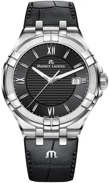 Image of Maurice Lacroix Watch Aikon 3 Hands Mens D - Black ML-1353