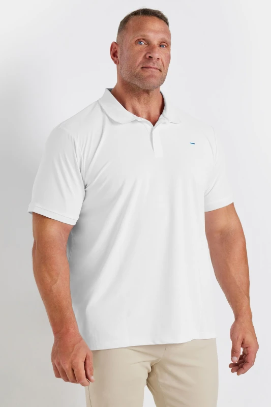 Image of BadRhino Golf Polo Shirt White