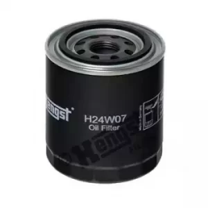 image of Spin-On Oil Filter H24W07 by Hella Hengst