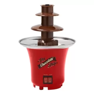 image of Global Gizmos 50990 65W 3-Tier Chocolate Fountain - Red